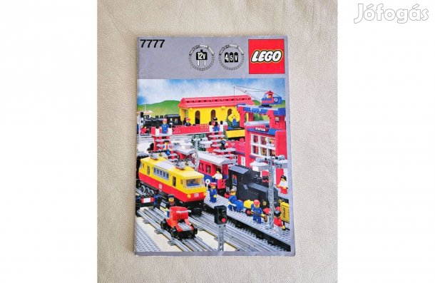 LEGO 7777 12v vasút / vonat Train Ideas Book ötletkönyv (1981)