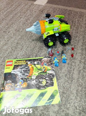 LEGO 8960 Power Miners - Thunder driller leírással Kőszörny piros,