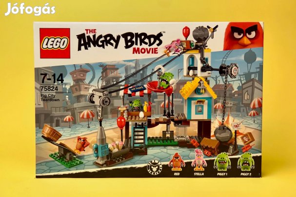 LEGO Angry Birds 75824 Új, Bontatlan, Hibátlan doboz