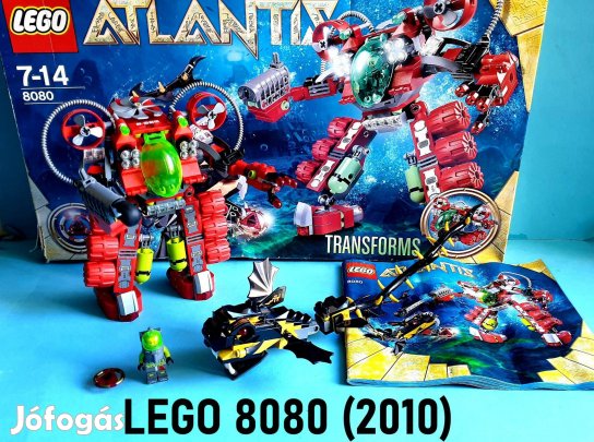LEGO Atlantis 8080 Undersea Explorer (2010), doboz, útmutató