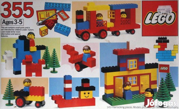 LEGO Basic 355 Universal Building Set új, bontatlan utánvét