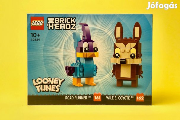 LEGO Brickheadz 40559 Road Runner & Wile E. Coyote, Új, Bontatlan