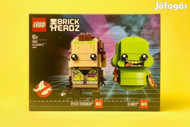 LEGO Brickheadz 41622 Peter Venkman & Slimer, Új, Bontatlan
