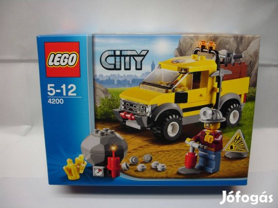 LEGO City 4200 4x4-es bányagép autó Bontatlan