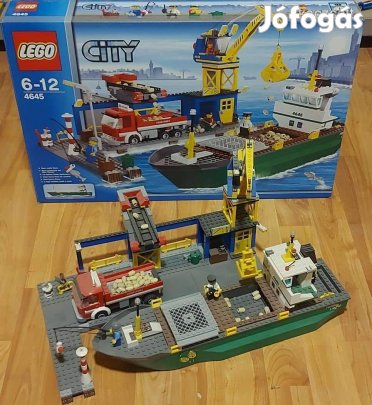 LEGO City 4645 kikötő + doboz + leírás megkimélt BP!