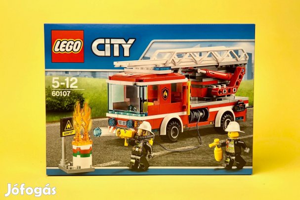 LEGO City 60107 Fire Ladder Truck, Új, Bontatlan