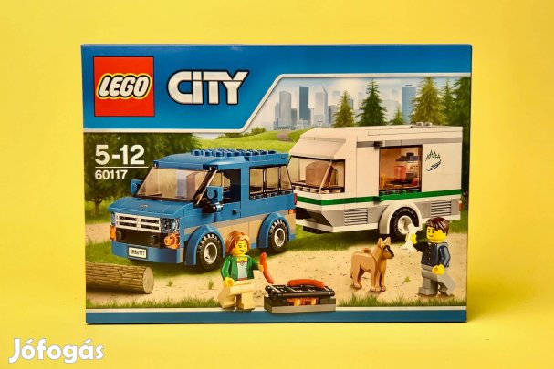LEGO City 60117 Van & Caravan, Új, Bontatlan