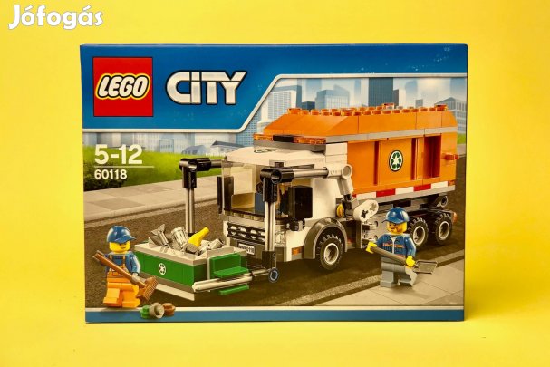 LEGO City 60118 Garbage Truck, Új, Bontatlan