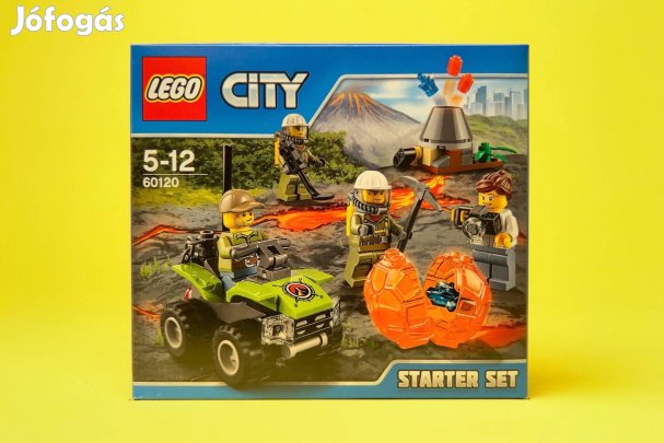 LEGO City 60120 Volcano Starter Set, Új, Bontatlan