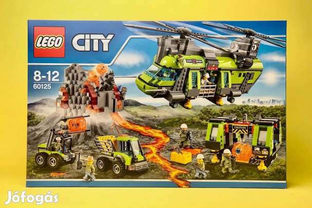 LEGO City 60125 Volcano Heavy-Lift Helicopter, Új, Bontatlan