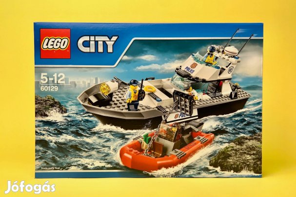LEGO City 60129 Police Patrol Boat, Új, Bontatlan