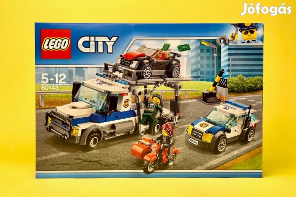 LEGO City 60143 Auto Transport Heist, Új, Bontatlan