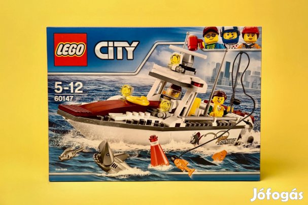 LEGO City 60147 Fishing Boat, Új, Bontatlan