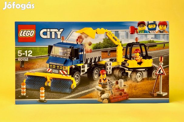 LEGO City 60152 Sweeper & Excavator, Új, Bontatlan