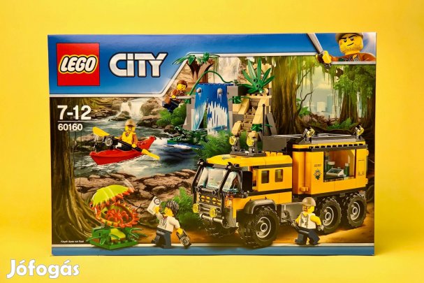 LEGO City 60160 Jungle Mobile Lab, Új, Bontatlan