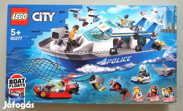 LEGO City 60277 - Police Rendőrségi járőrcsónak - 5 minifigura 276 DB
