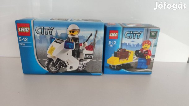 LEGO City 7235 Police Motorcycle és 7567 Traveller - Bontatlan