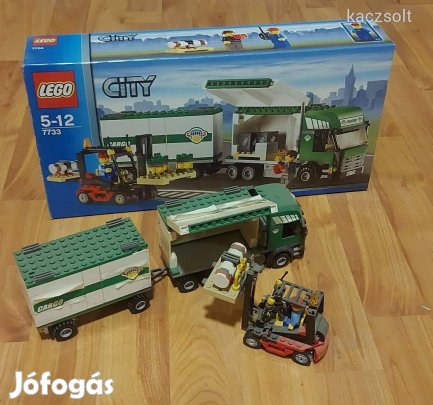 LEGO City 7733 teherautó + doboz + leírás megkimélt BP!