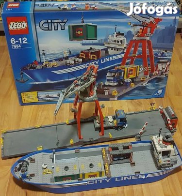 LEGO City 7994 kikötő + doboz + leírás megkimélt BP