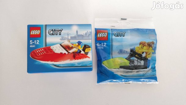 LEGO City Harbour 4641 Speedboat és 30015 Jet Ski - Bontatlan