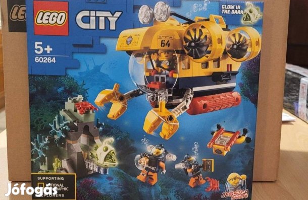 LEGO City Óceáni kutató tengeralattjáró (60264) új, bontatlan