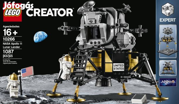 LEGO Creator 10266 NASA Apollo 11 Lunar Lander új, bontatlan utánvét