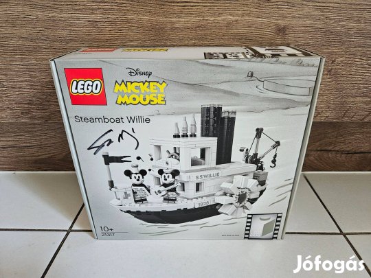 LEGO Ideas Steamboat Willie - Willie gőzhajó(dedikált) 21317 bontatlan