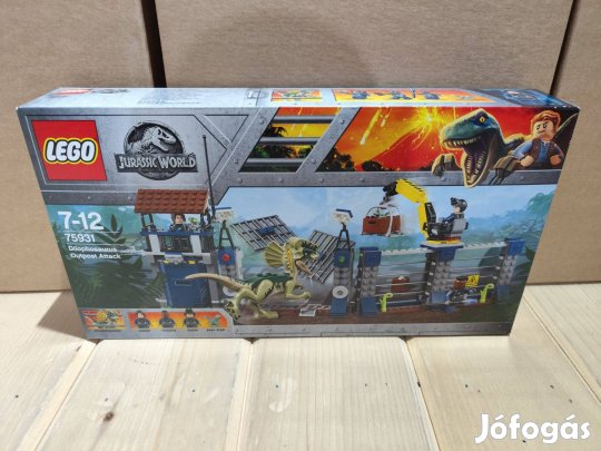LEGO Jurassic World 75931 Dilophosaurus Outpost Attack új, bontatlan