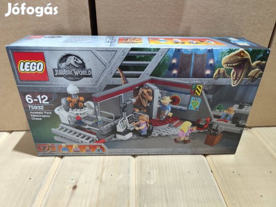 LEGO Jurassic World 75932 Jurassic Park Velociraptor Chase új, bontatl