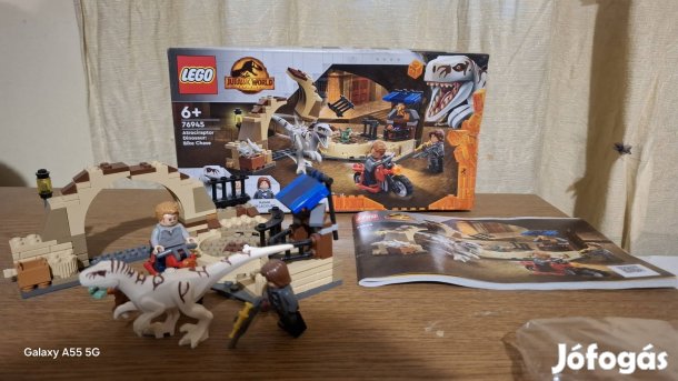 LEGO Jurassic World 76945 Antrociraptor Dinosaur: Bike Chase