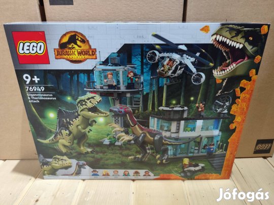 LEGO Jurassic World 76949 Giganotosaurus & Therizinosaurus Attack új,