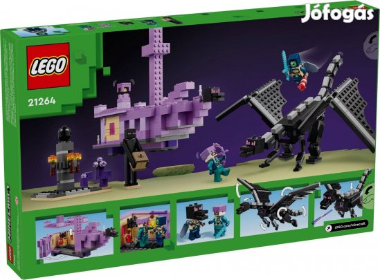 LEGO Minecraft 21264 The Ender Dragon új, bontatlan utánvét