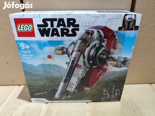 LEGO Star Wars 75312 Boba Fett's Starship új, bontatlan utánvét
