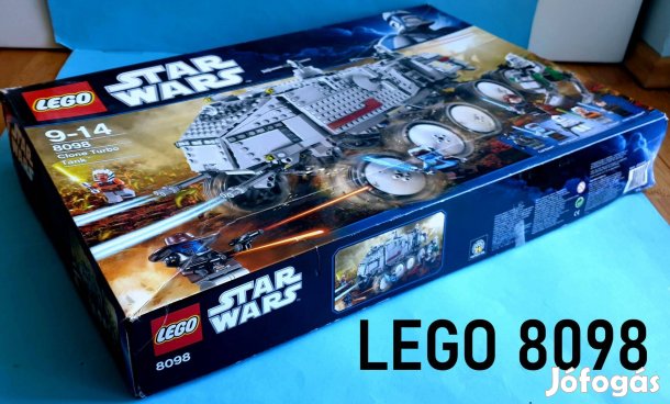 LEGO Star Wars 8098 Clone Turbo Tank (2010) doboz, útmutató, bontatlan