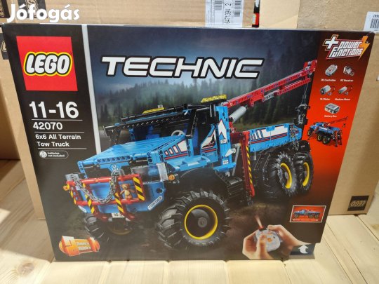 LEGO Technic 42070 6x6 All Terrain Tow Truck új, bontatlan