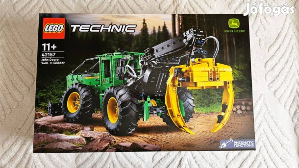 LEGO Technic 42157 John Deere 948L-II Skidder - új, bontatlan