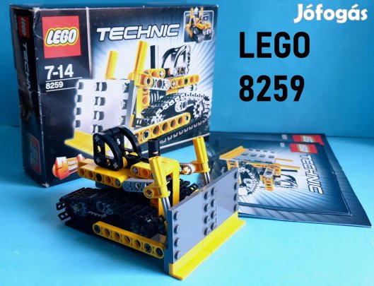 LEGO Technic 8259 Mini Bulldozer (2009), doboz, útmutató