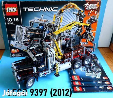 LEGO Technic 9397 Logging Truck (2012), doboz, útmutató