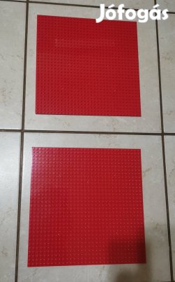 LEGO kompatibilis alaplap Piros 25,5×25,5 cm 2 db Új