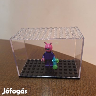 LEGO minifigura vitrin minifigurák tárolására rakásolható M méretben