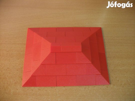 LEGO tető piros tető kockákból