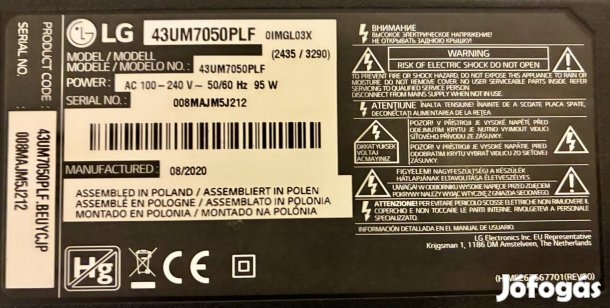 LG 43UM7050PLF IPS 4K