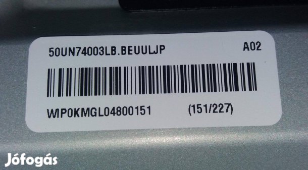 LG 50UN74003LB LED tv táp háttér és Tcon alkatrésznek