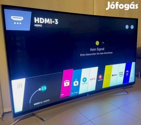 LG 55UG870V, 139cm, UHD, Smart, ívelt, 4K, passzív 3D, 8 széria, led