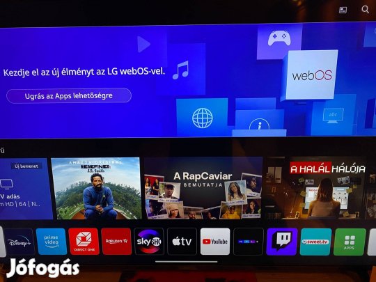 LG 55UP76703LB smart TV - 139cm átmérő 4K UHD,HDR,webos Thinqai