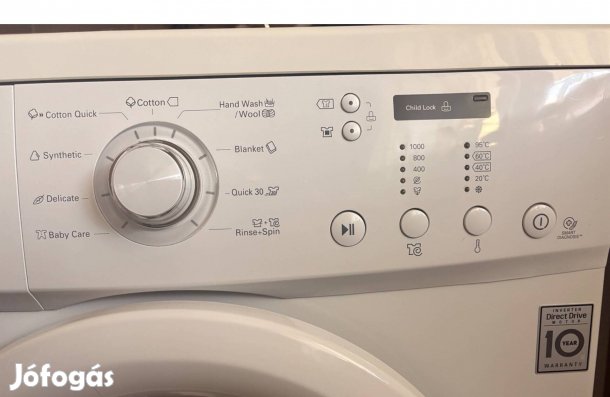 LG Inverteres Directdrive 5kg-os használt mosógép