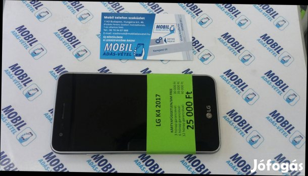LG K4 2017 makulátlan kártyafüggetlen eladó garanciával , 1. Kép