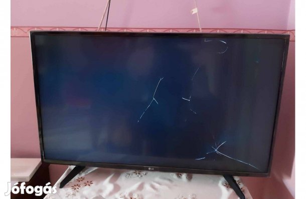 LG LJ515V LED TV, törött kijelző, alkatrésznek 109 cm