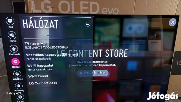 LG OLED65C8 164cm, 4K HDR Smart OLED TV fóliás kejelzővel!