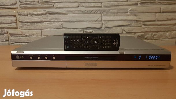 LG RH7000 HDD DVD felvevő, recorder, író + távirányító